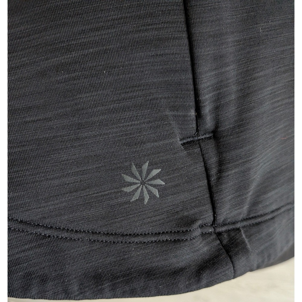 Athleta Womens Space Dye Tulip Back Hoodie Charcoal Gray Thumbhole Activewear M - Picture 12 of 16